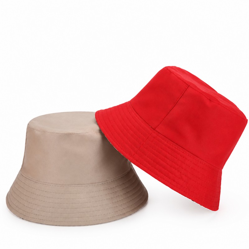 Prázdny bavlnený bucket klobúk s logom