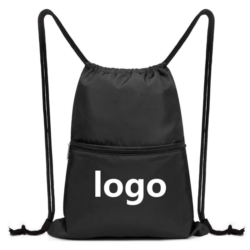 Športový batoh s logom a sťahovacou šnúrkou