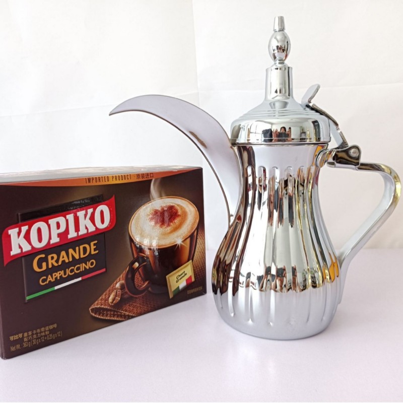 Nerezová arabská nádoba Dallah Pot Middle East Coffee Tea Server
