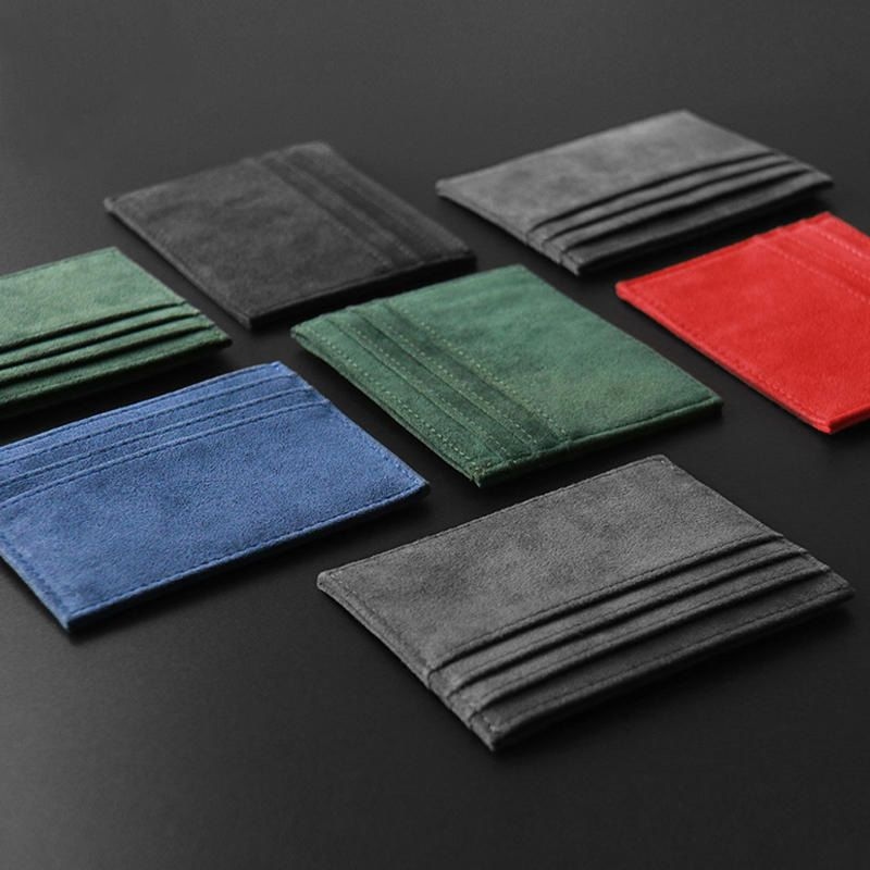 Suede Card Holder Tenká peňaženka na kreditné karty